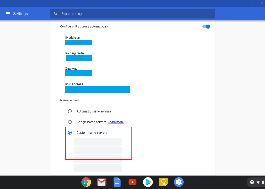 Chromebook SmartDNS setup guide