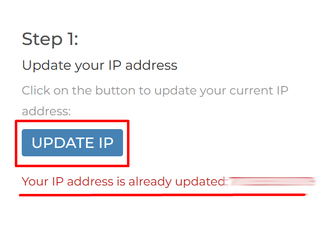 Update IP address for using SmartDNS