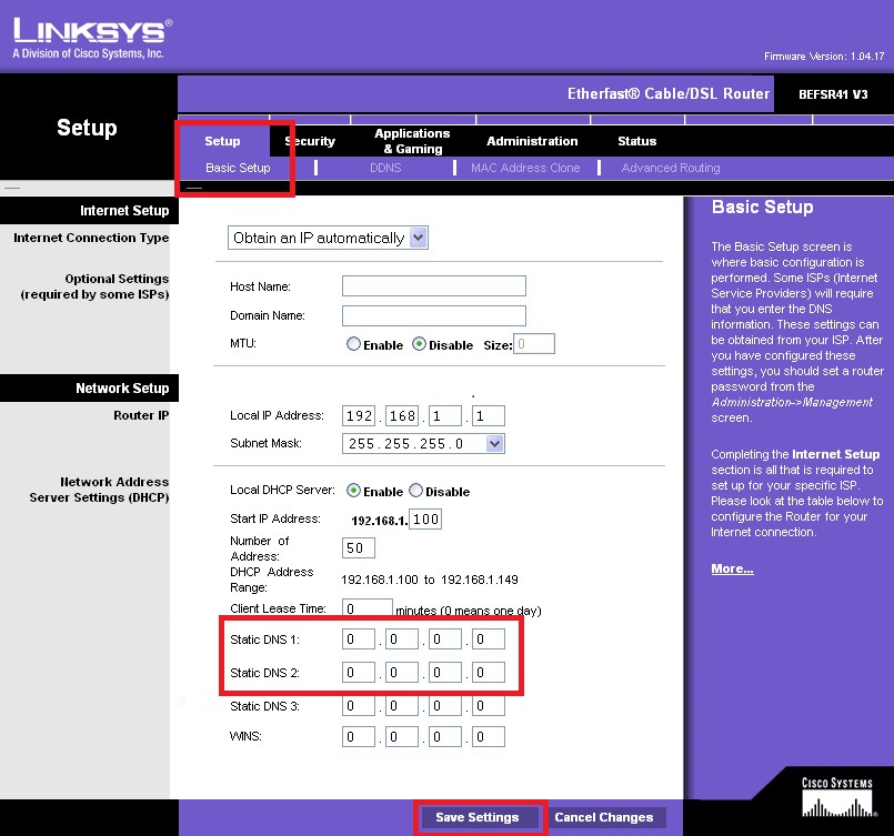 Linksys router SmartDNS setup guide