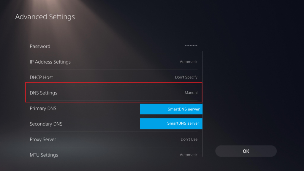 Playstation 5 SmartDNS setup guide