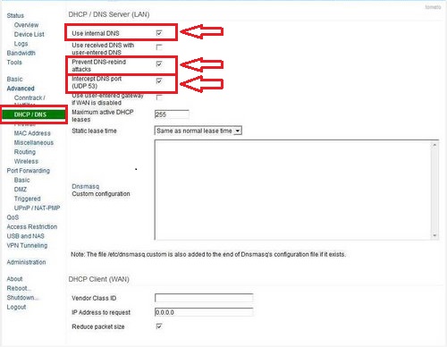 Tomato router SmartDNS setup guide